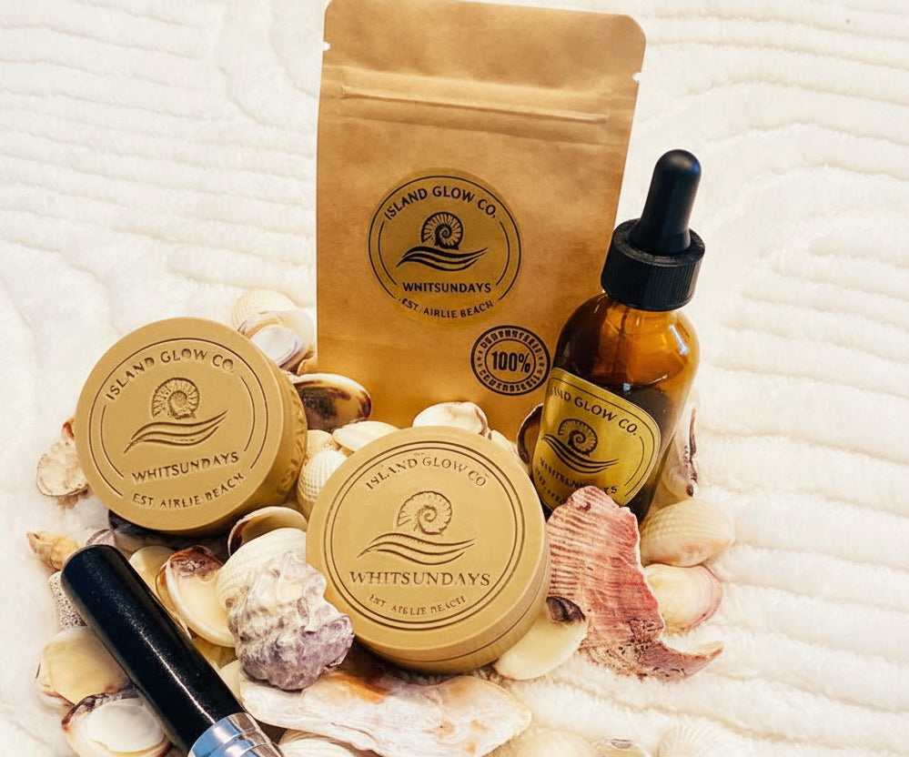 island glow co Whitsundays IP refillable locally manufactured powder sifters 