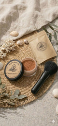intro pack Island Glow "Bronzer And Illuminator - 2 in 1 + Refill + Premium Kabuki Brush and Face Glow 5ml